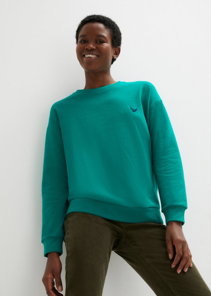 Sweatshirt mit Stickung