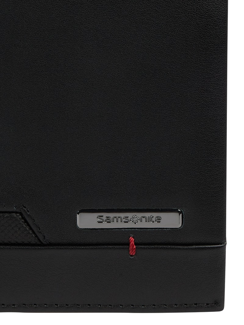 Portemonnaie aus Leder - RFID-blocking in schwarz