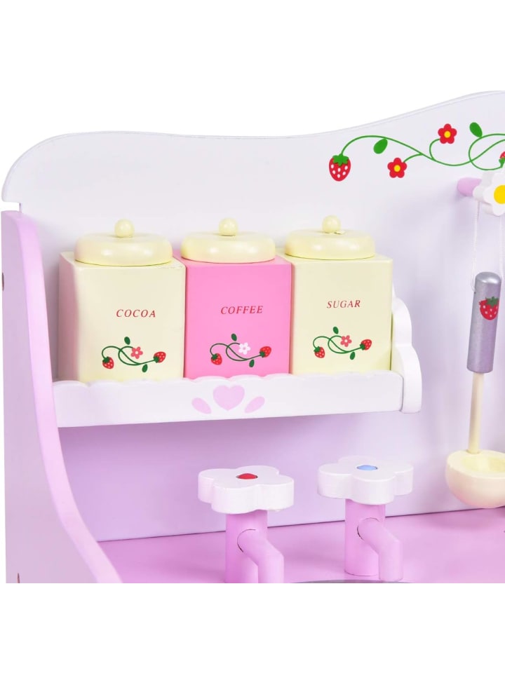 COSTWAY Spielküche in Rosa günstig kaufen 60 x 30 cm
