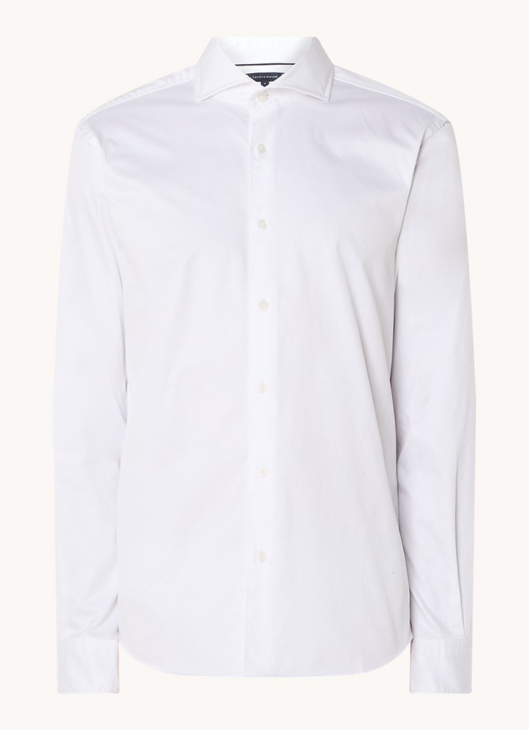 Tommy Hilfiger slim fit košulja s vezom logotipa