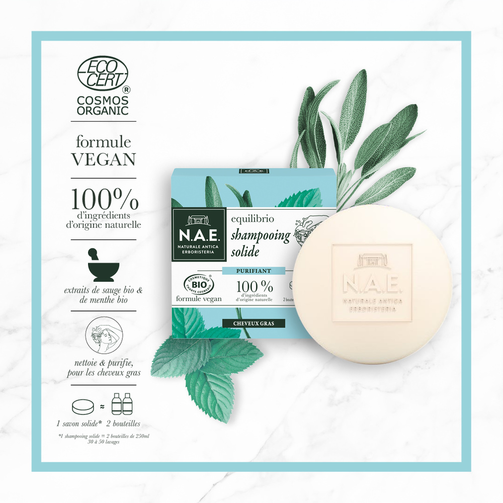 N.A.E. N.A.E. SHAMPOOING BIO Solide Purifiant Shampooing solide