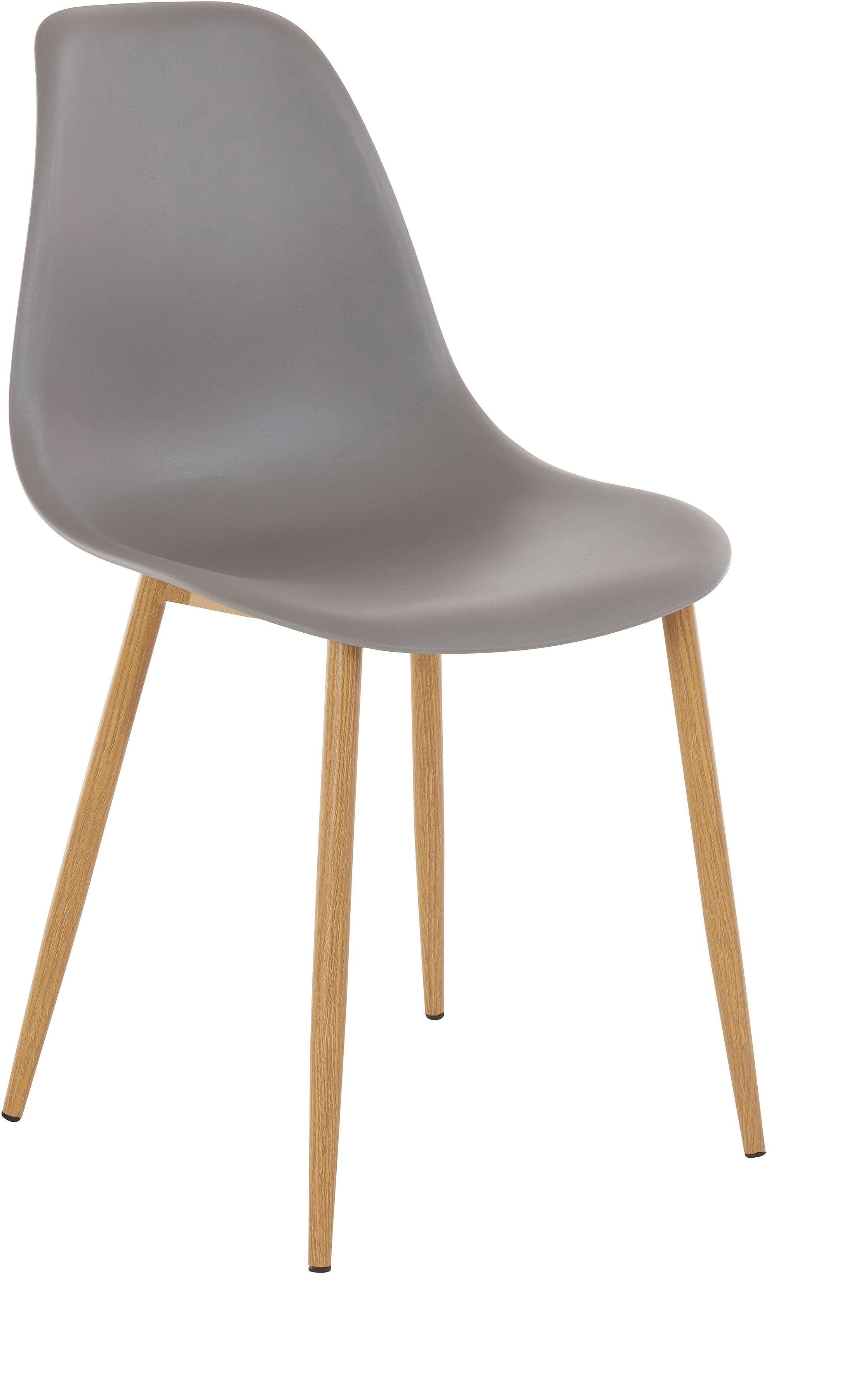 INOSIGN Essgruppe Miller, (Set, 5-tlg), Glastisch mit 4 Stühlen (Kunststoffschale)