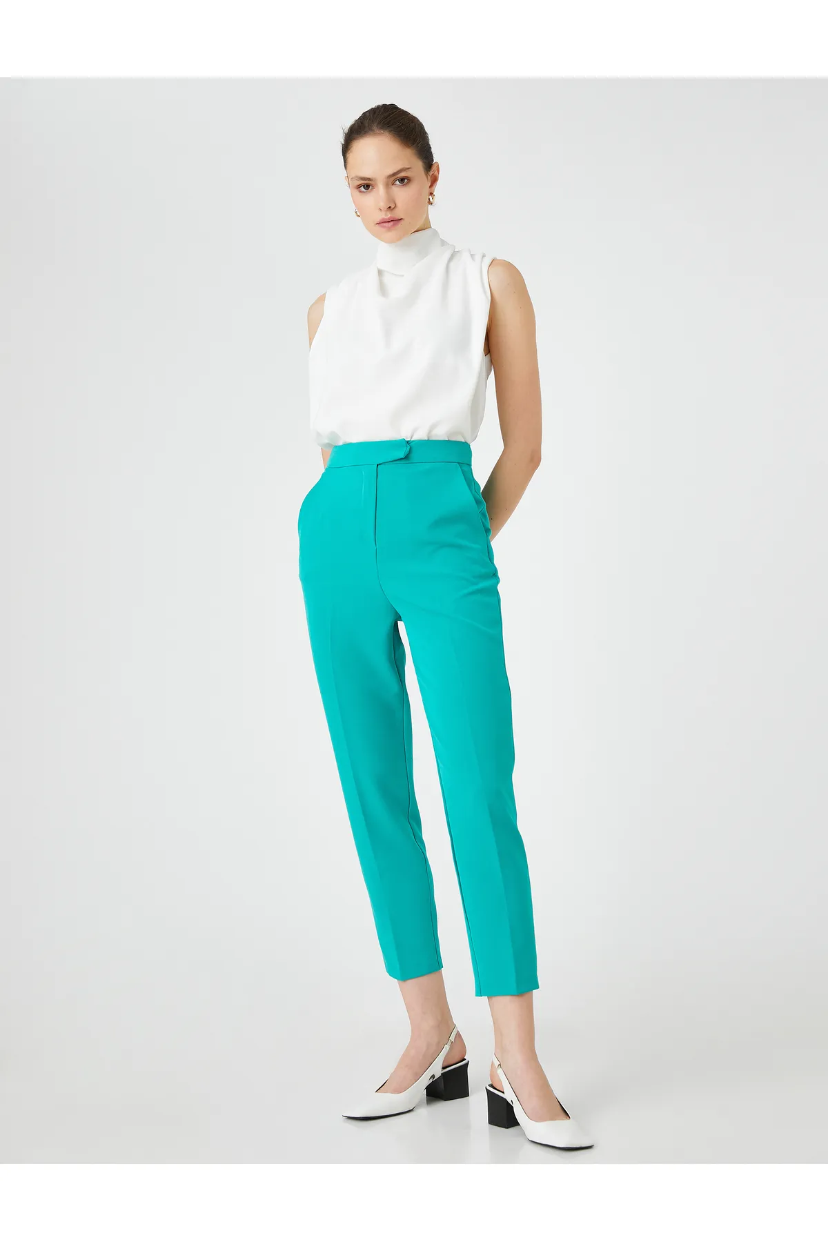 Koton  Basic-Hose aus Zigarettenstoff mit Taschen