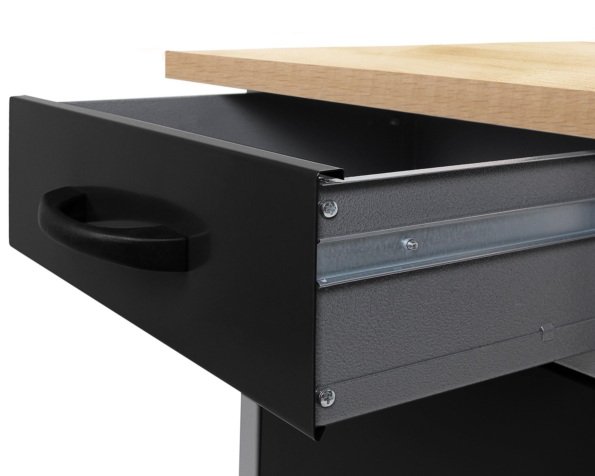 ONDIS24 Werkstatt-Set Karsten 160 cm 2 Schränke LED