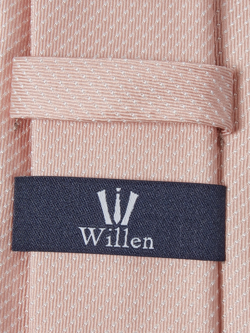 Seidenkrawatte mit Allover-Muster in rosa