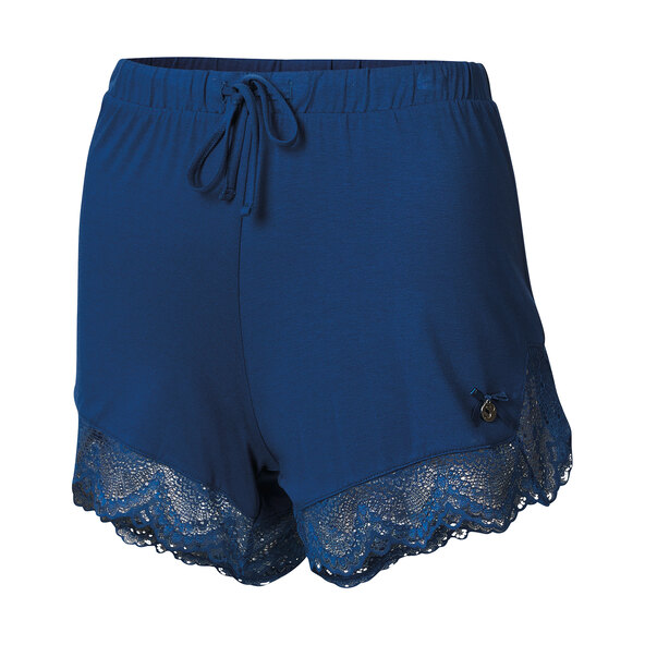 Damen Sommer Shorty Pyjama, navy