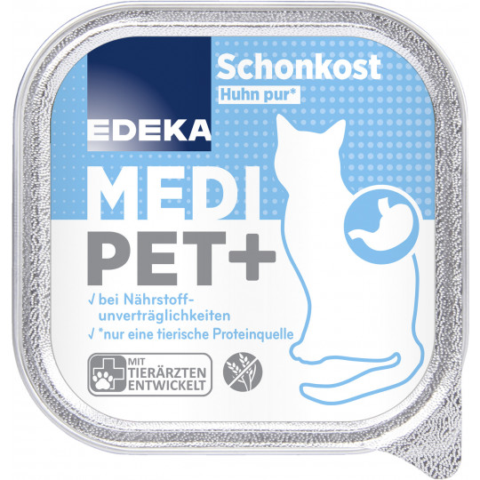 EDEKA Medi Pet+ Schonkost Huhn pur 100G