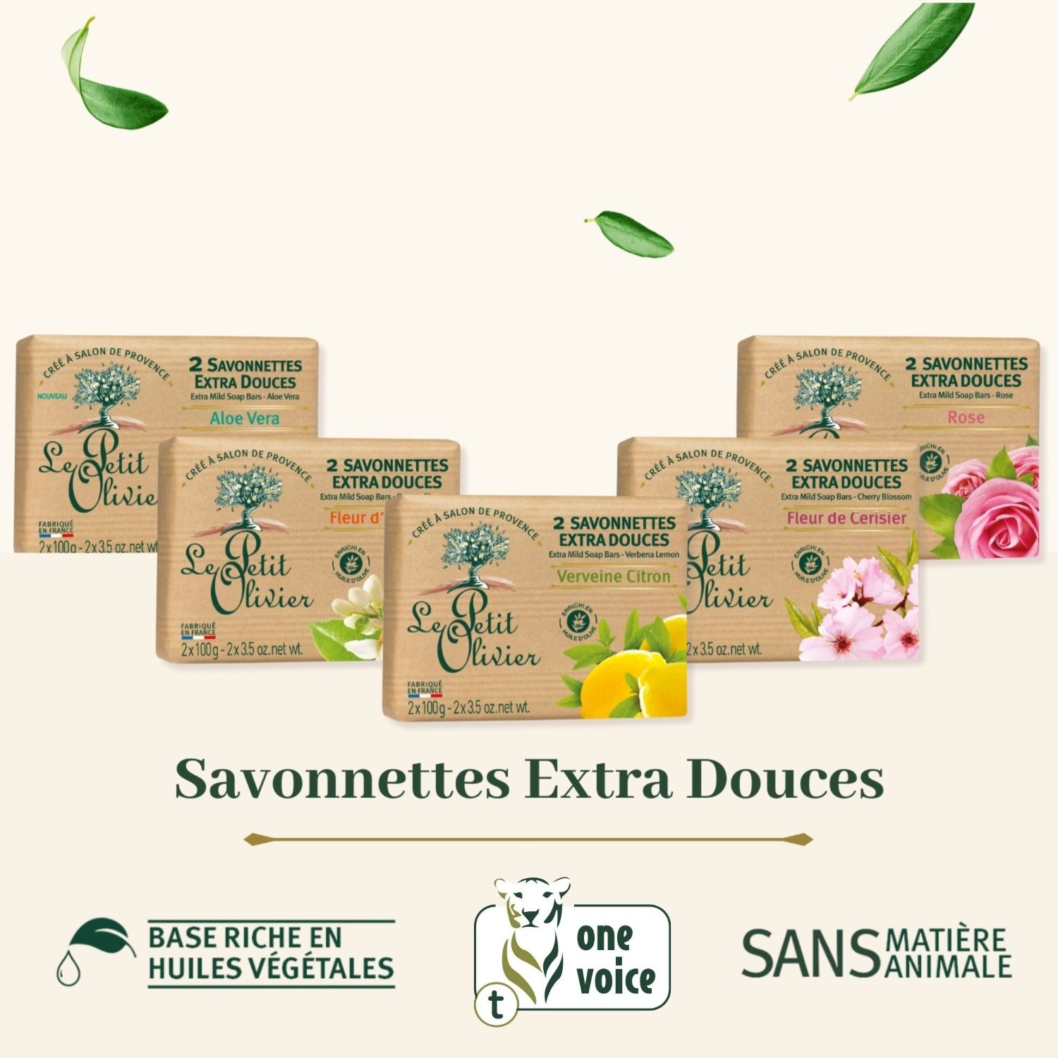 Le Petit Olivier 2 Extra Gentle Orange Blossom Soaps