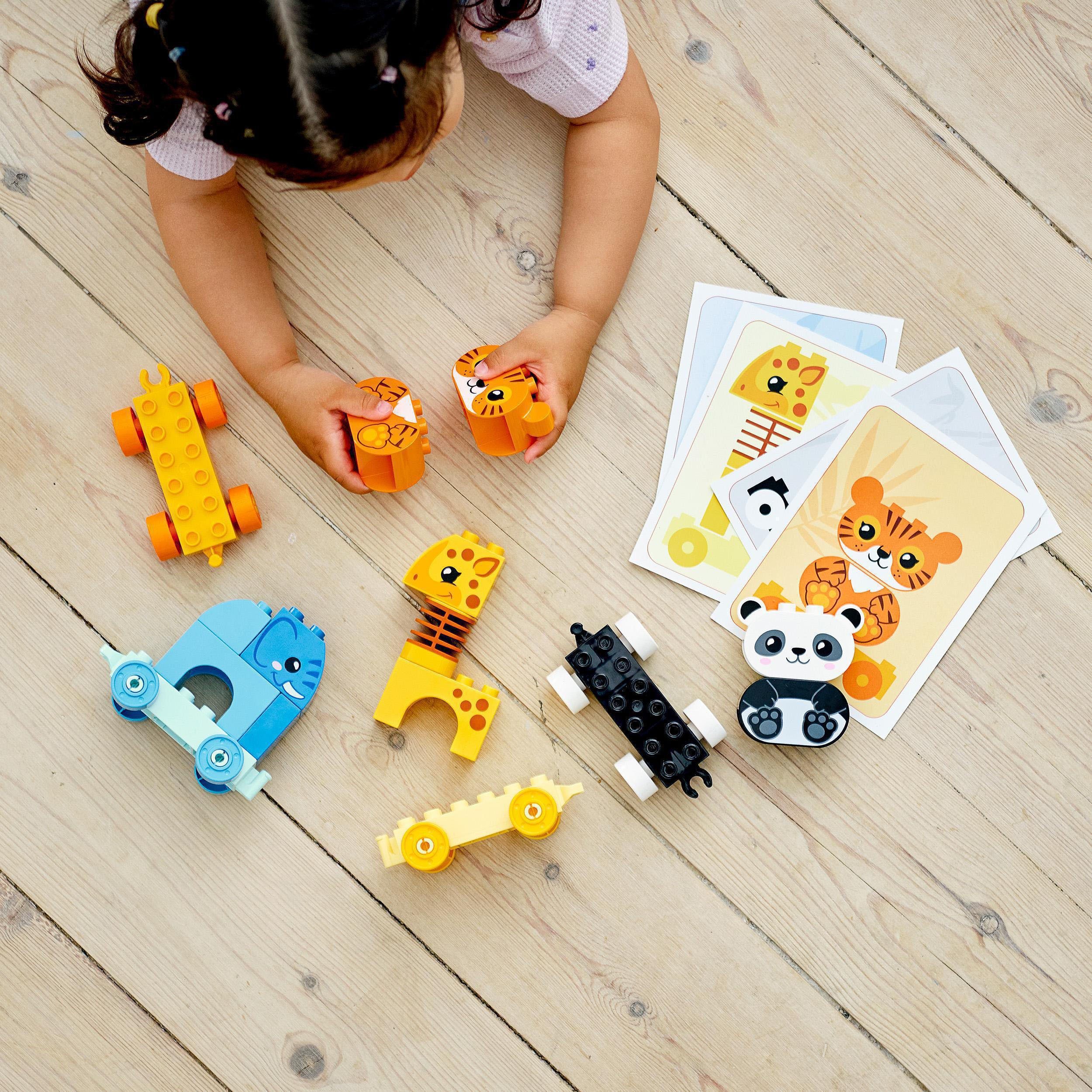 LEGO® Konstruktionsspielsteine Mein erster Tierzug (10955), LEGO® DUPLO® Creative Play, (15 St), Made in Europe