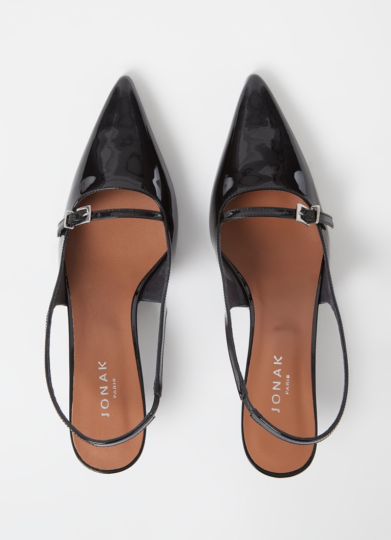 Jonak Damoiselle patent leather slingback