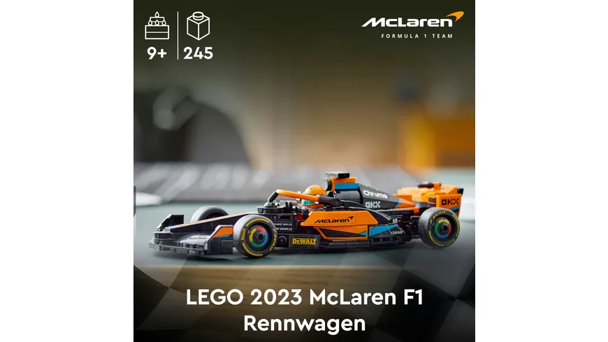 LEGO 76919 ǀ Speed Champions McLaren Formel-1 Rennwagen 2023, Spielset