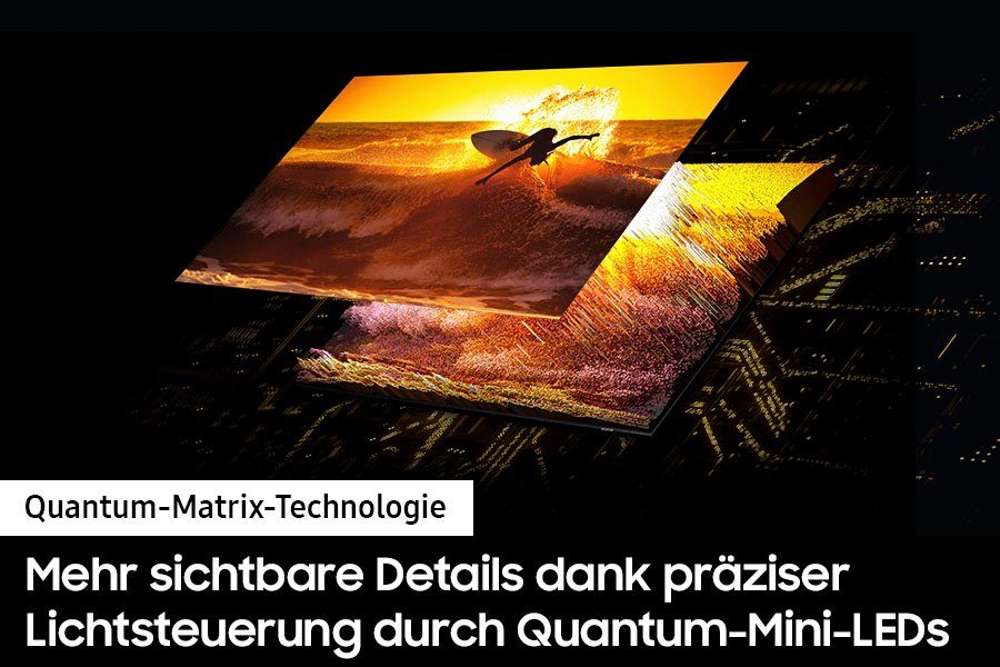 Samsung GQ55QN90CAT LED-Fernseher (138 cm/55 Zoll, Smart-TV, Neo Quantum HDR+, Neural Quantum Prozessor 4K, Dolby Atmos & OTS)