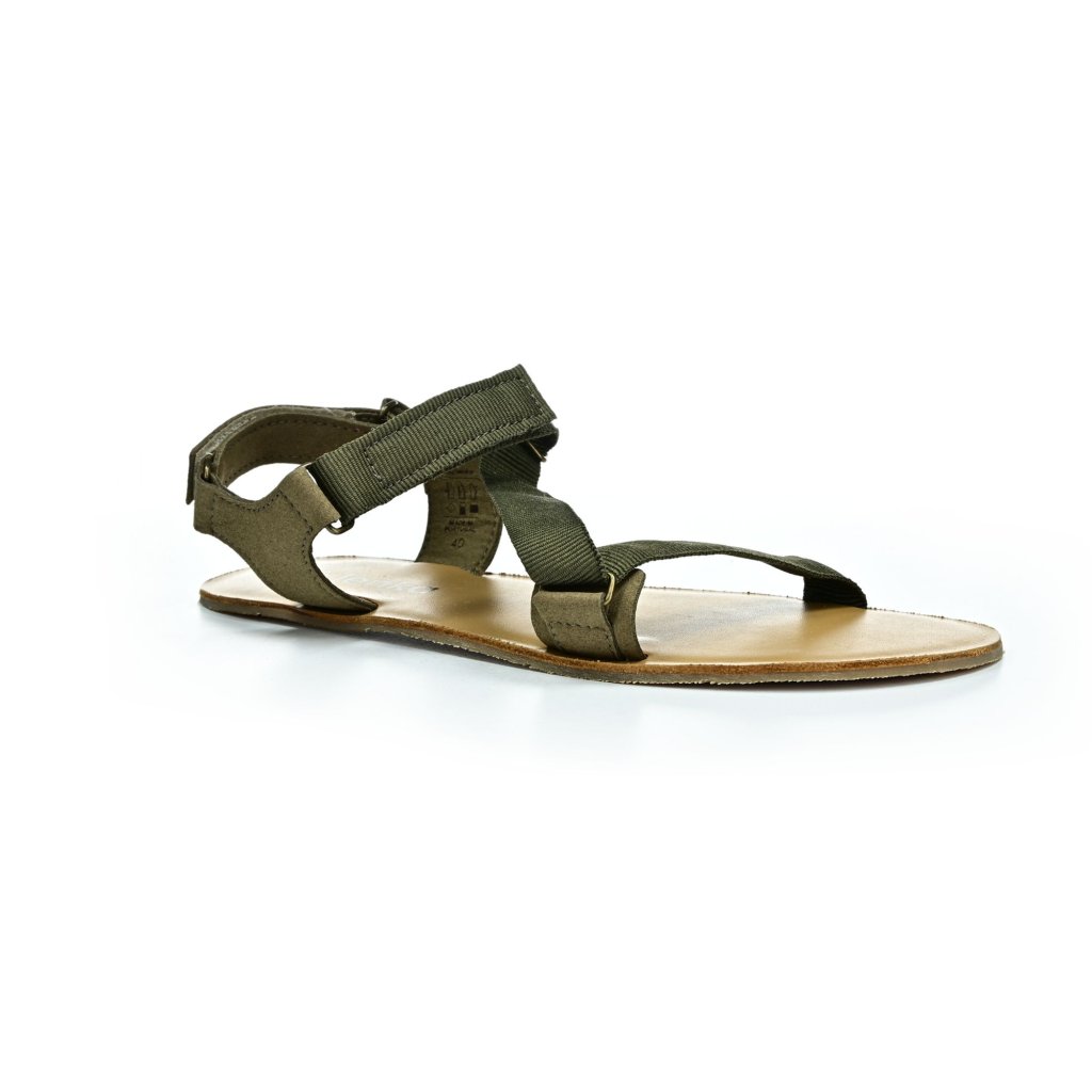 Be Lenka Flexi Olive Green Barfußsandalen