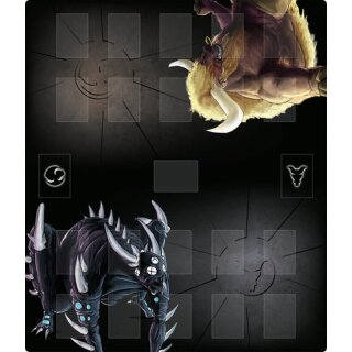 Tales are Real: Neopren Spielmatte „Minotaurus vs Schreckensalb“ 24“x28“ (61x71 cm)