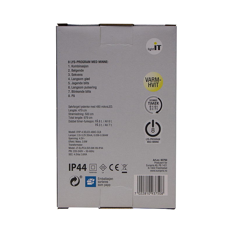 Home Lyslenke 480 LED Varmhvit, Perle
