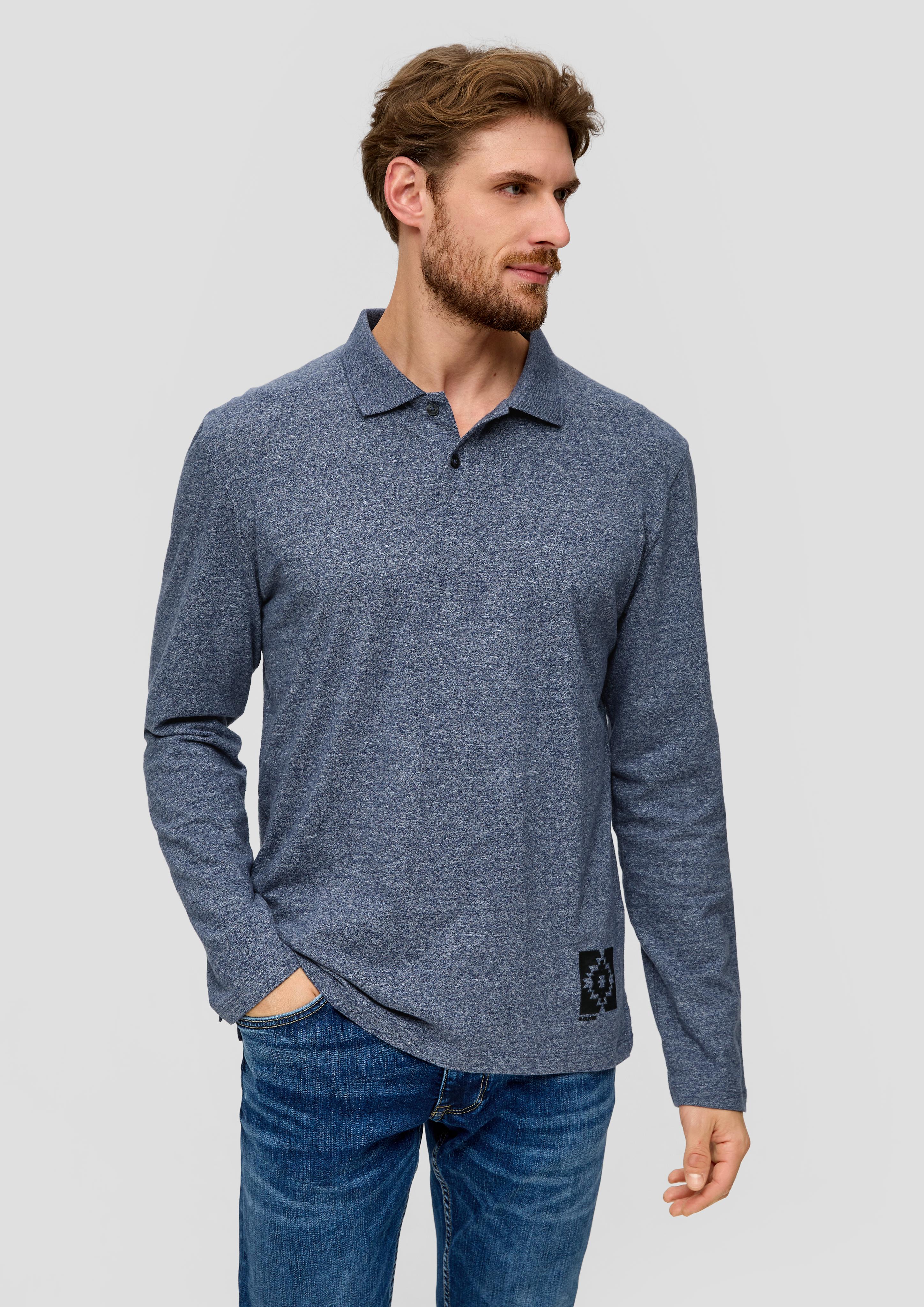 Polo-Shirt mit gummiertem Print-Detail  2138674-57W1