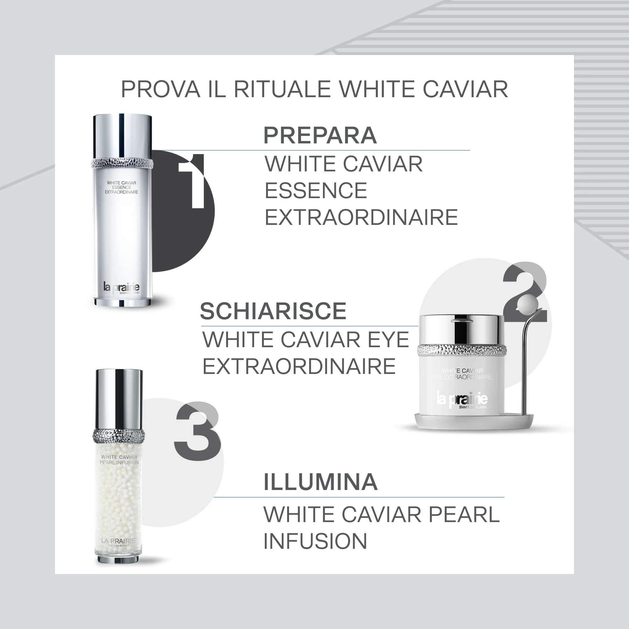 White Caviar Essence Extraordinaire Pre-Serum Essence - Serum za lice protiv bora, Serum za lice s globalnim učinkom, Serum za lice protiv nepravilnosti, Serum za posvjetljivanje lica