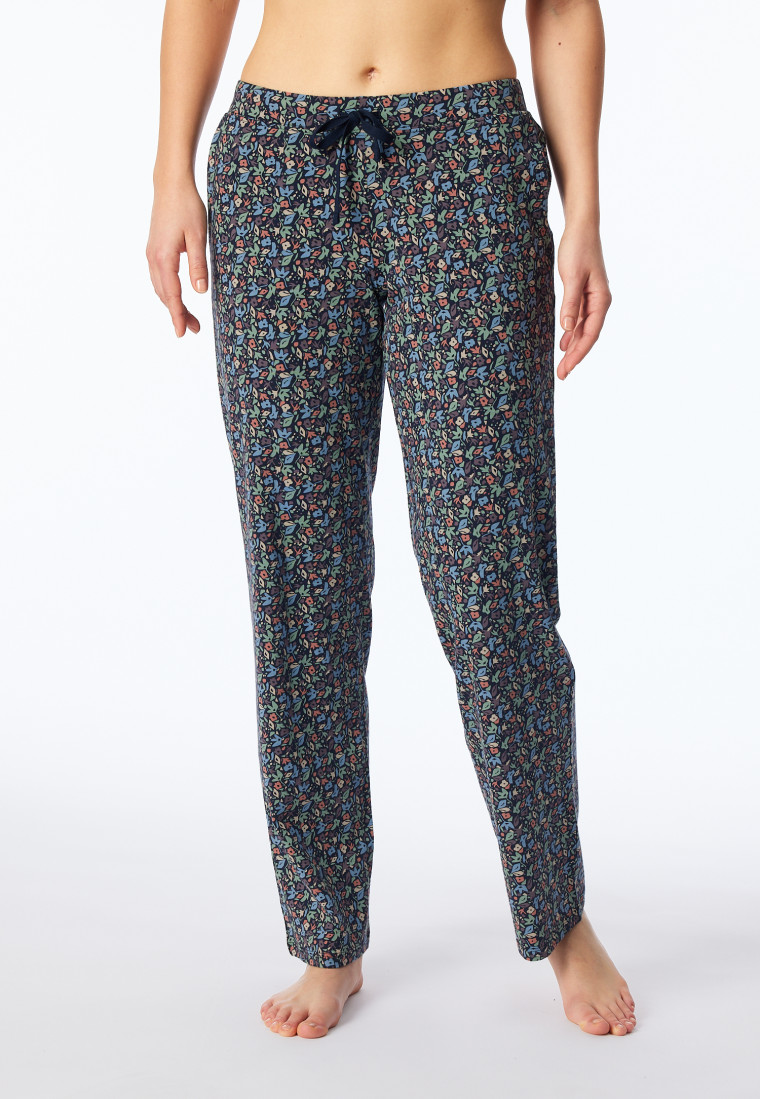 Hose lang multicolor floral gemustert - Mix+Relax