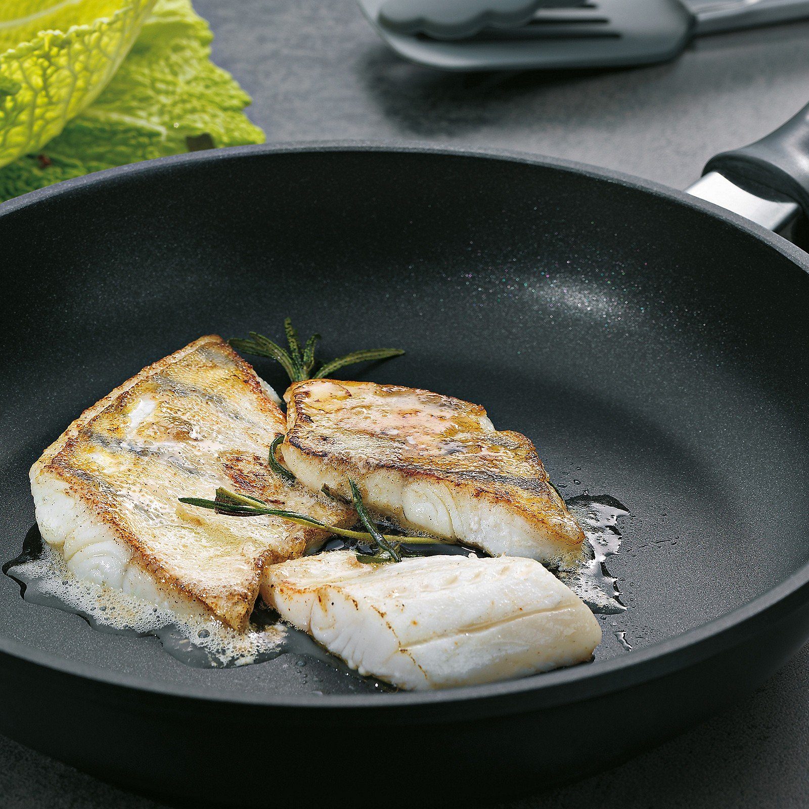kela Bratpfanne Kerros, Aluminium, Allherdboden, hitzebeständig bis 180°C, Antihaftbeschichtung