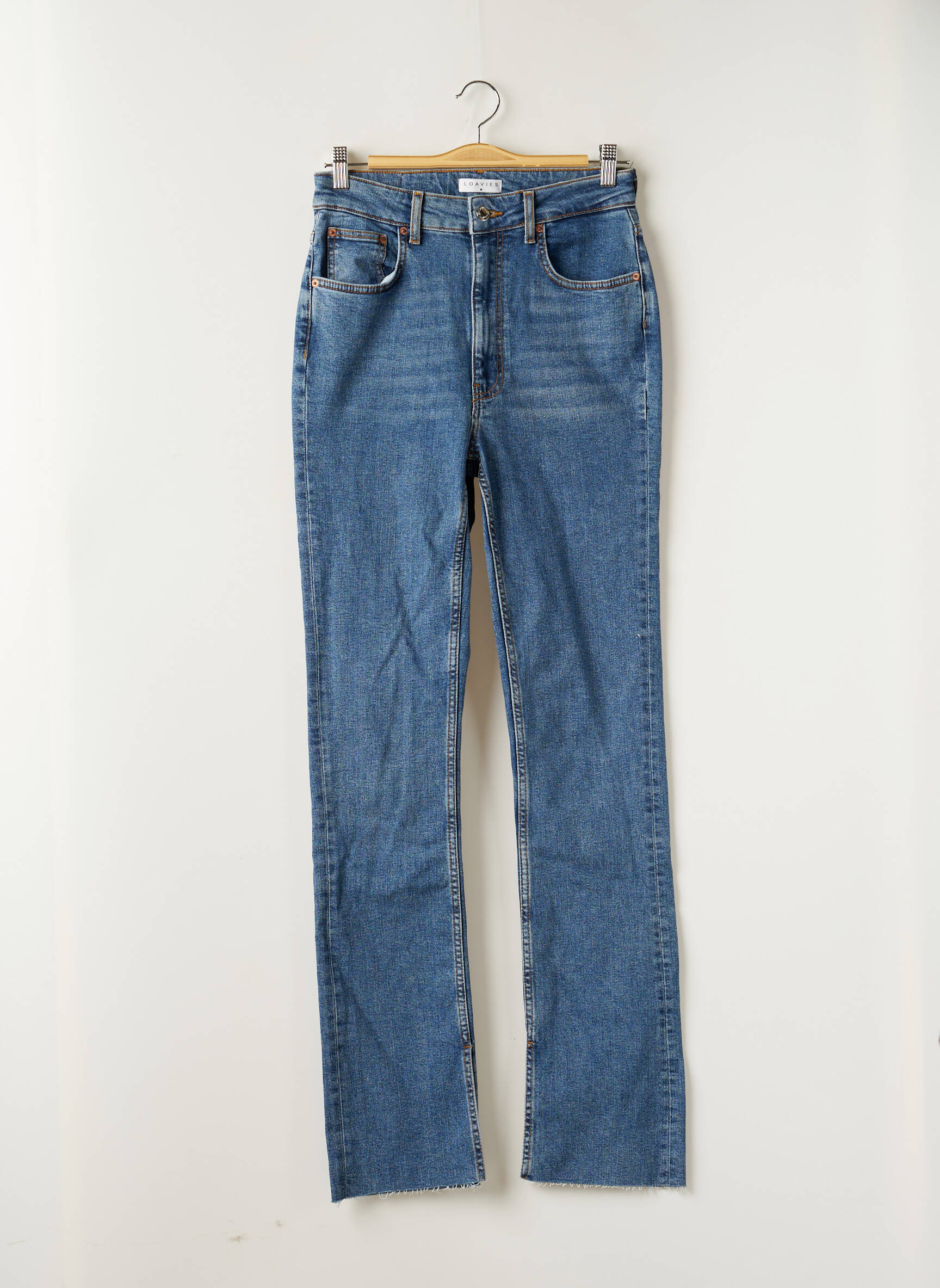 Loavies Jeans Coupe Droite Femme couleur bleu