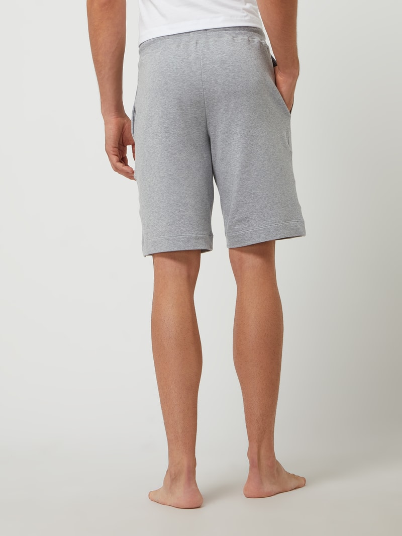 Sweatshorts mit Stretch-Anteil in mittelgrau meliert