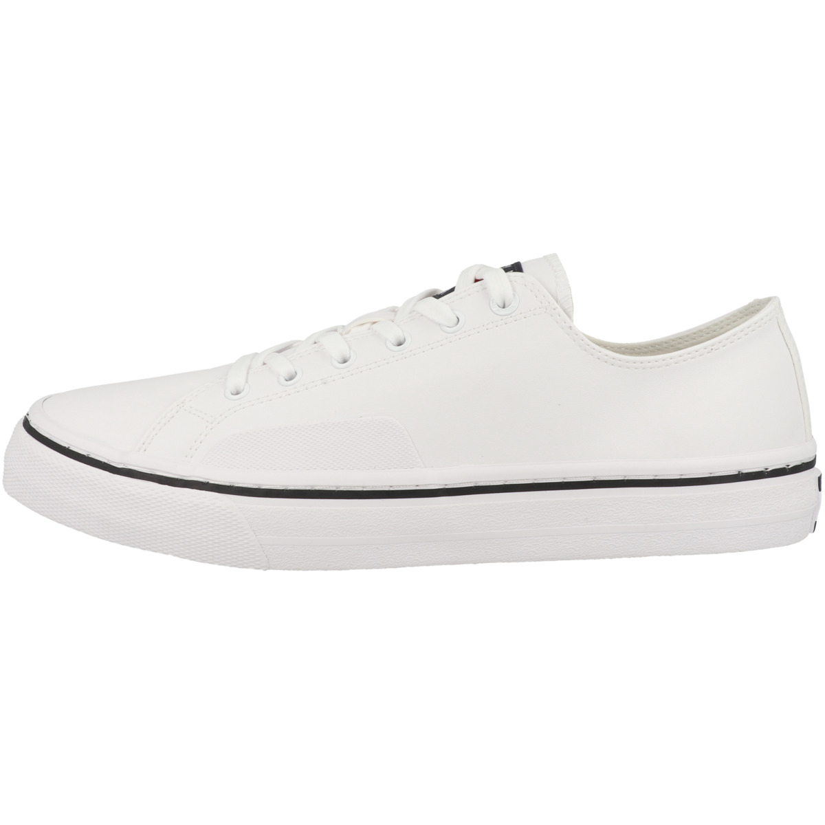 Tommy Hilfiger Tommy Jeans Mens Leather Vulc Sneaker Low weiss