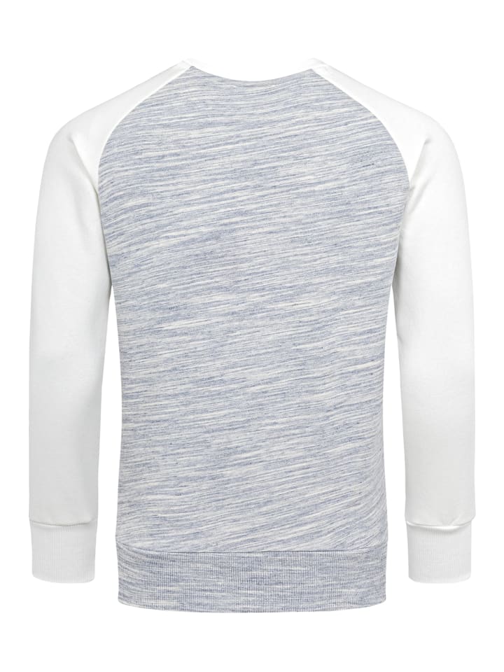 Amaci&Sons Pullover mit Rundhalsausschnitt ELGIN in Blau/Weiß günstig kaufen