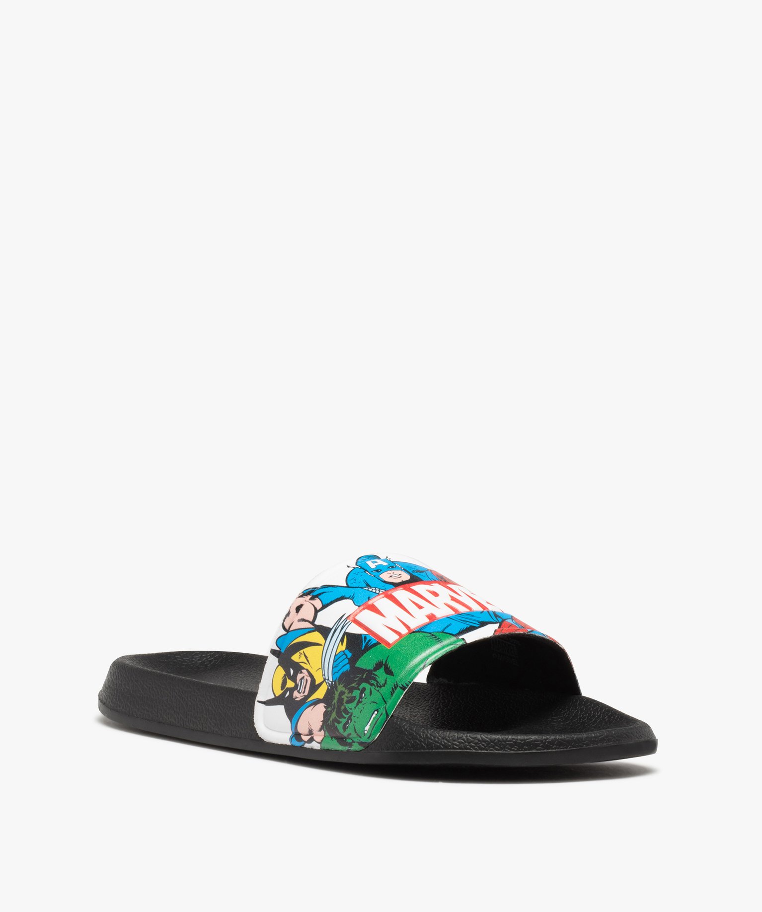 Mules de piscine homme imprimées superhéros - Marvel multicolore | GEMO