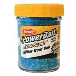 Pasta per trote Berkley, pasta glitterata blu neon, 50 g