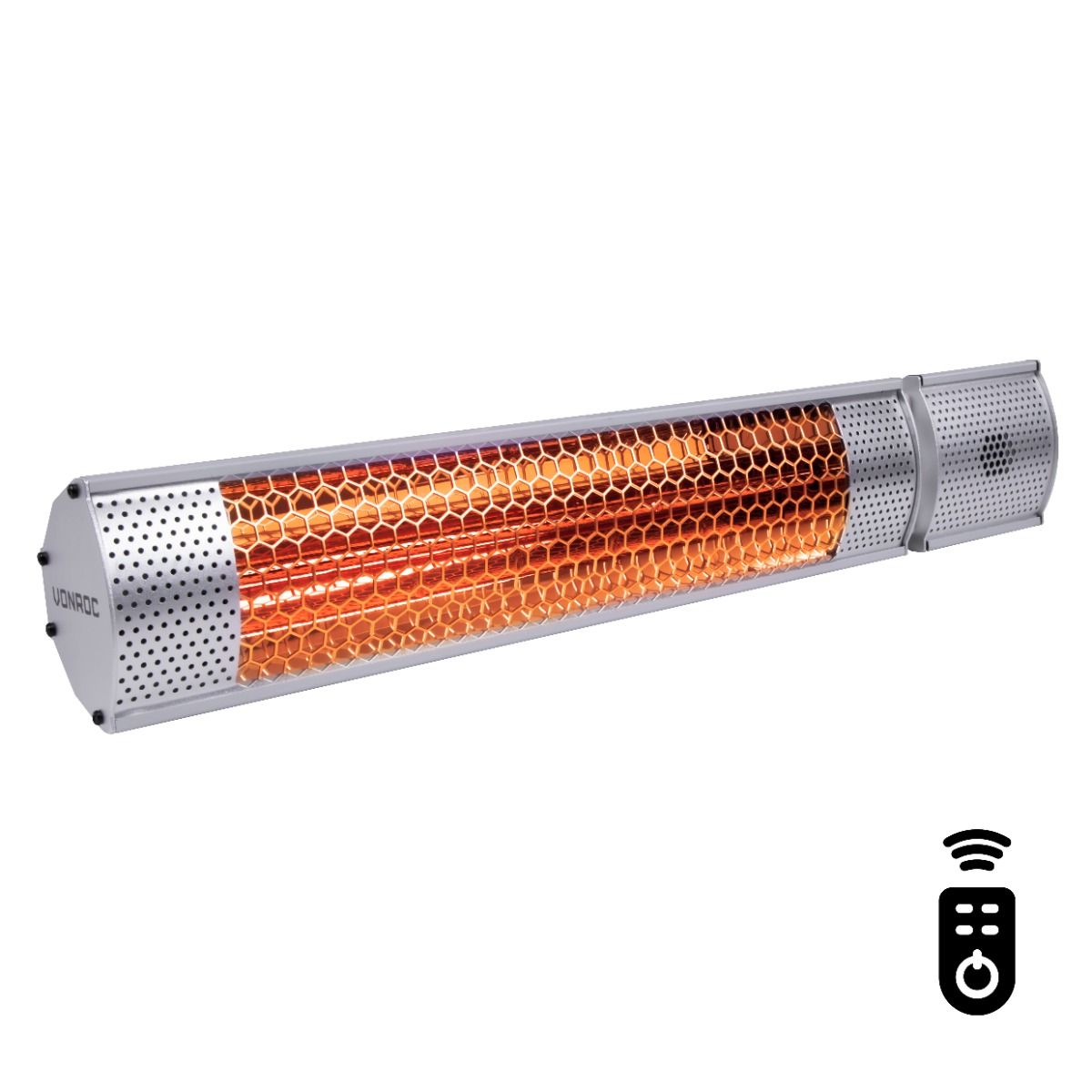 VONROC Marsili 2000 Watt Heizstrahler mit Fernbedienung