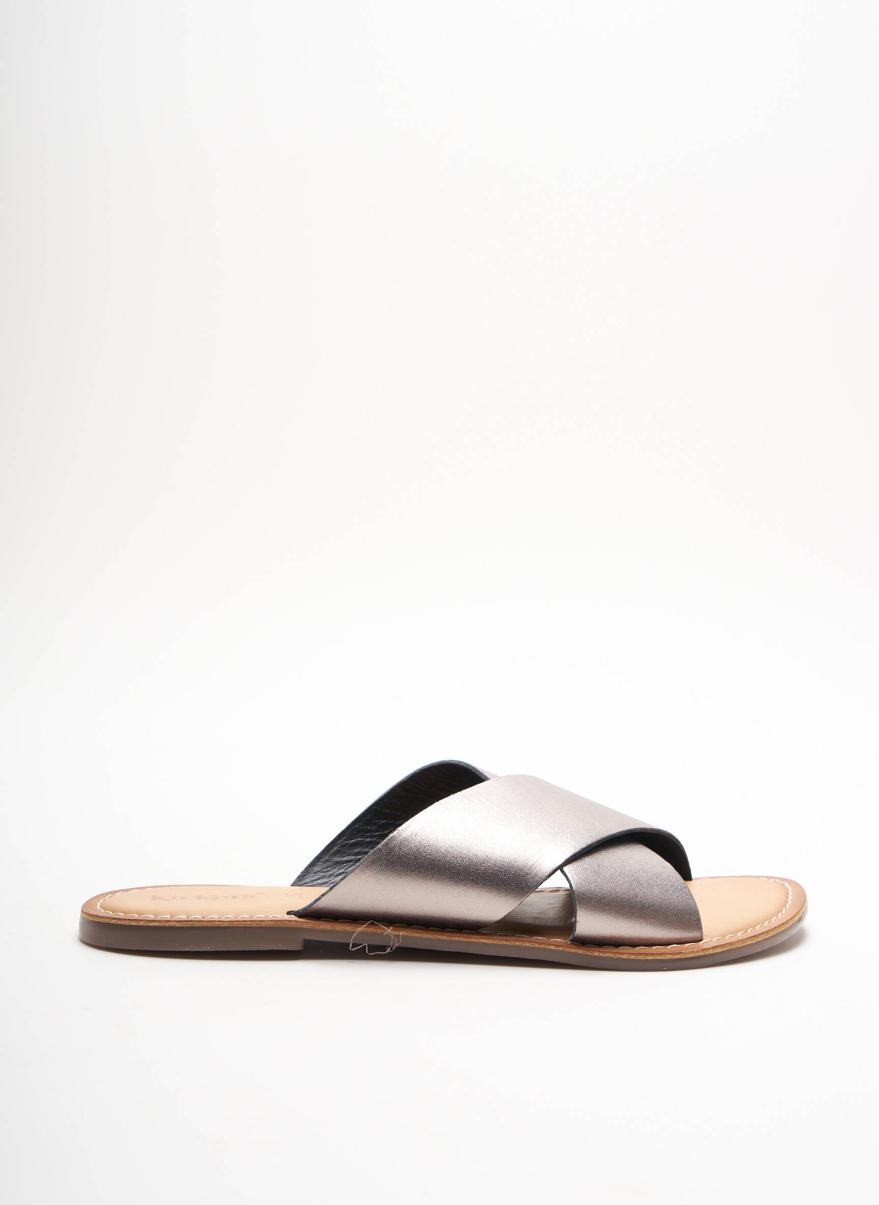 Kickers Sandales Nu Pieds Femme couleur gris