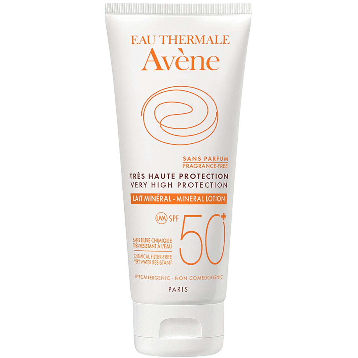 Eau Thermale Avène Protection Solaire Lait Minéral SPF50+ - Peaux Intolérantes 100 ml