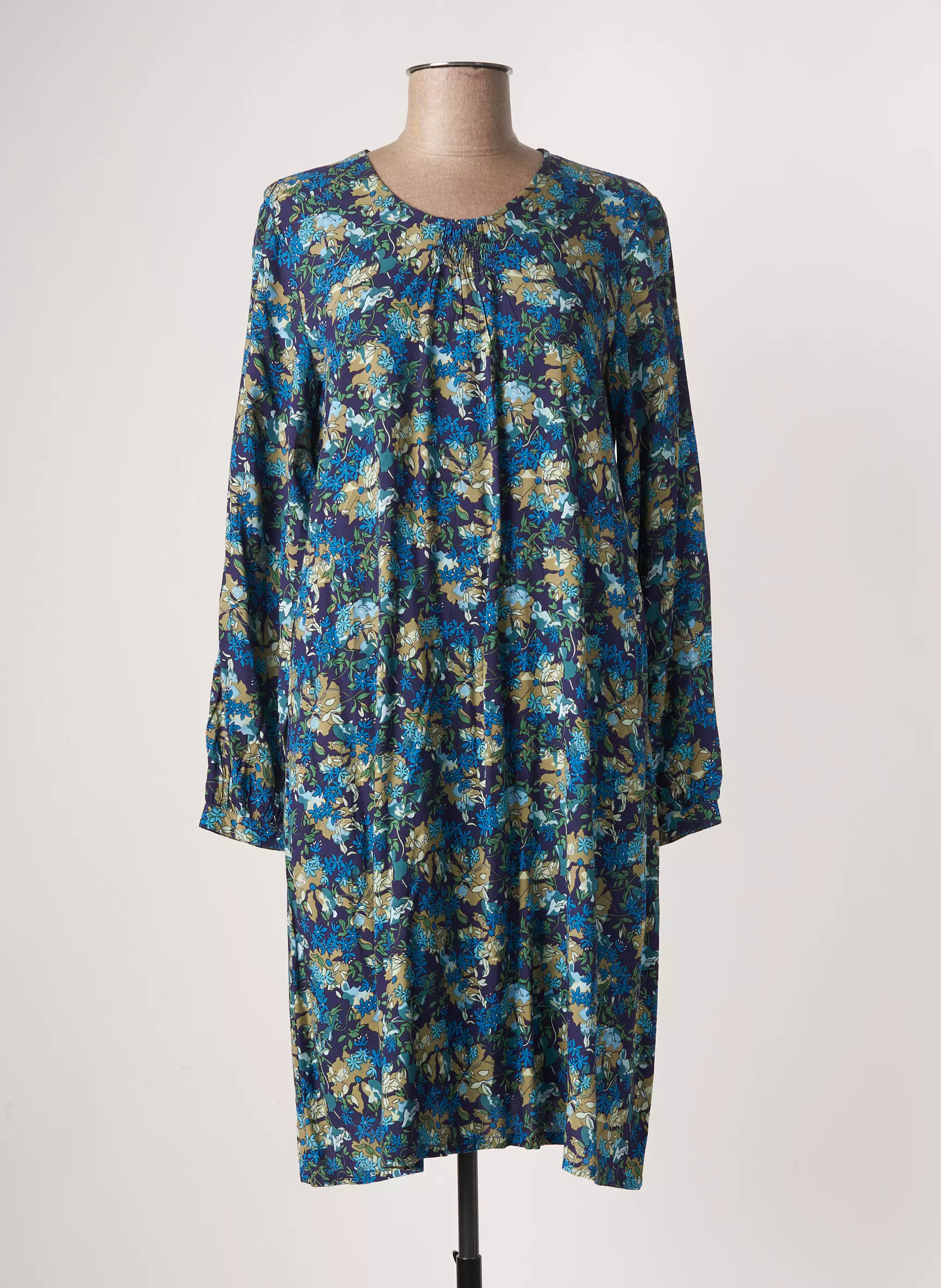 Agathe   Louise Robes Mi Longues Femme couleur bleu