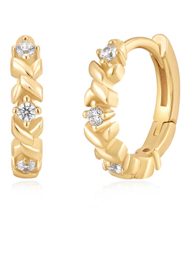Ania Haie Sparkle Cross -korvakorut, S, kultaa