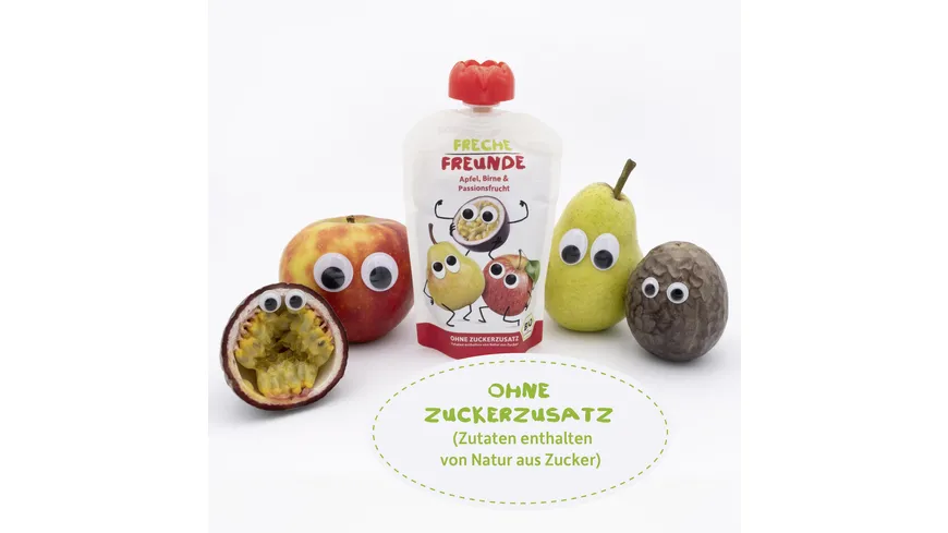 Freche Freunde Quetschie Apfel, Birne & Passionsfrucht 100 g