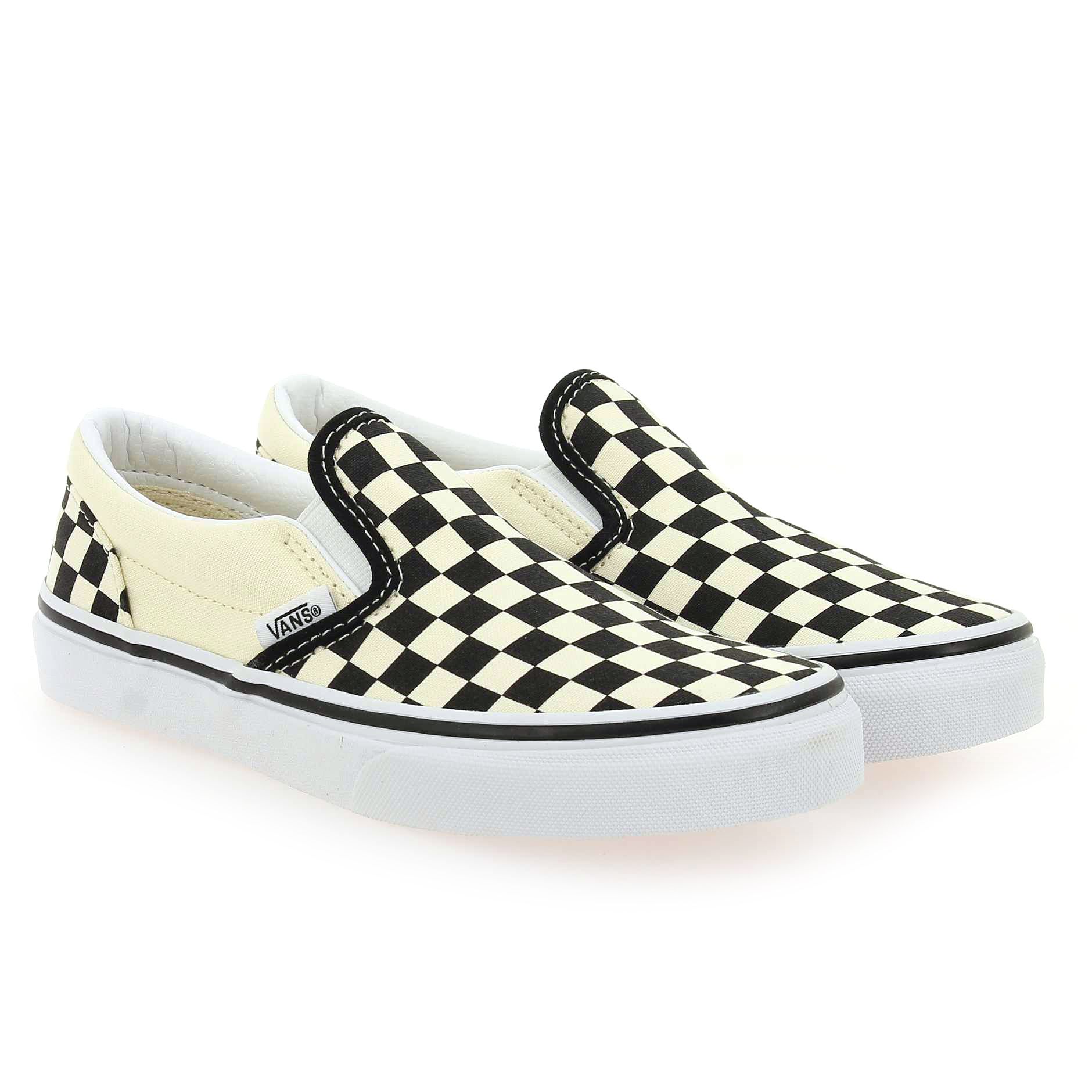 Vans  SLIP-ON KID - Blanc Noir