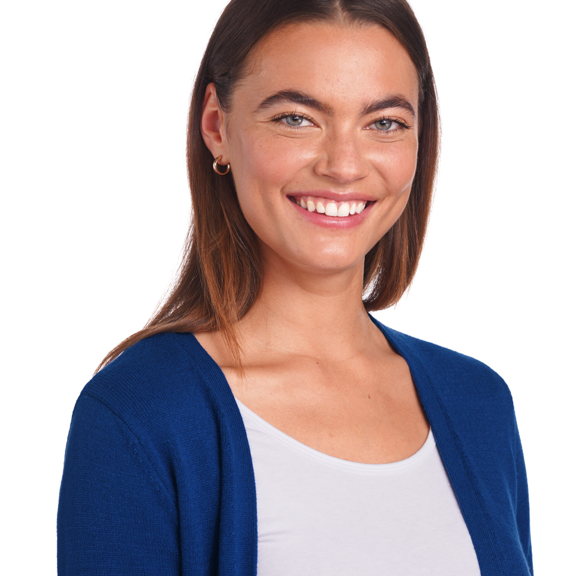 Damen Strickjacke mit zwei Einschubtaschen