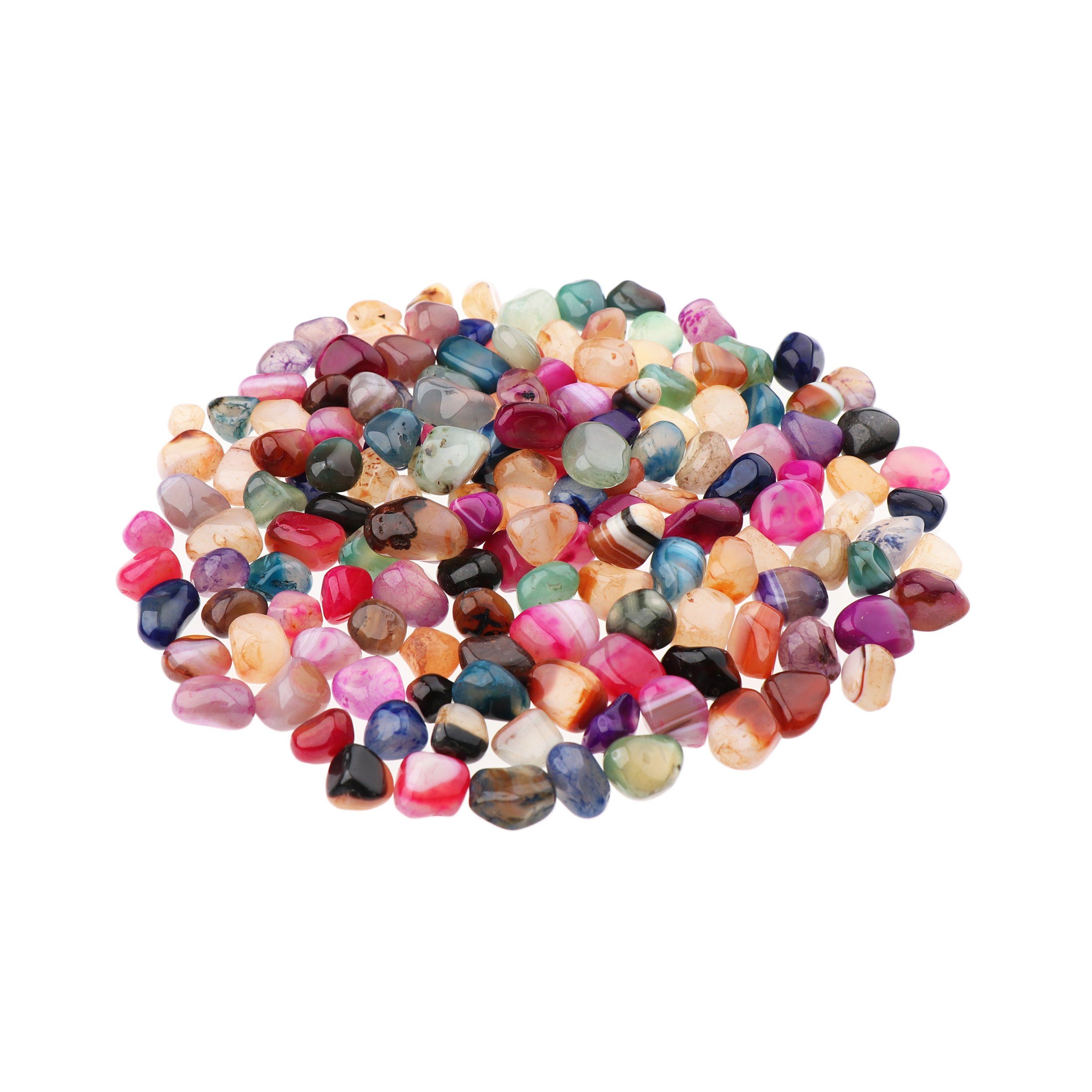 NKlaus Mineralstein 300g Trommelsteine Achat 15 - 20 mm Heilsteine Edelsteine Schmuckstein
