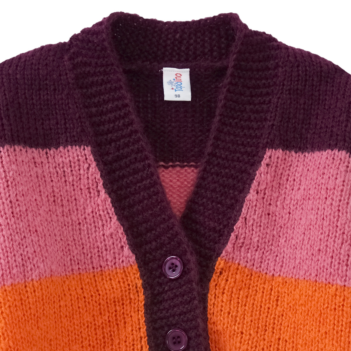 Mädchen Strickjacke mit Knöpfen