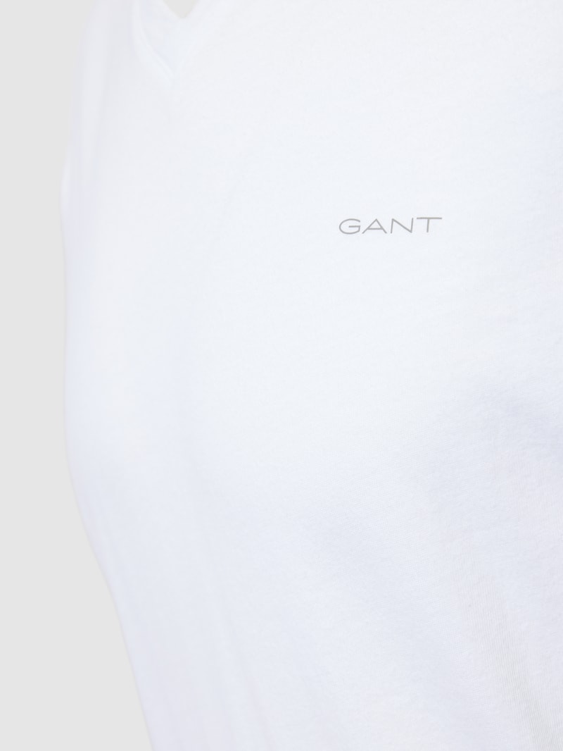 T-Shirt mit Label-Print im 2er-Pack in schwarz