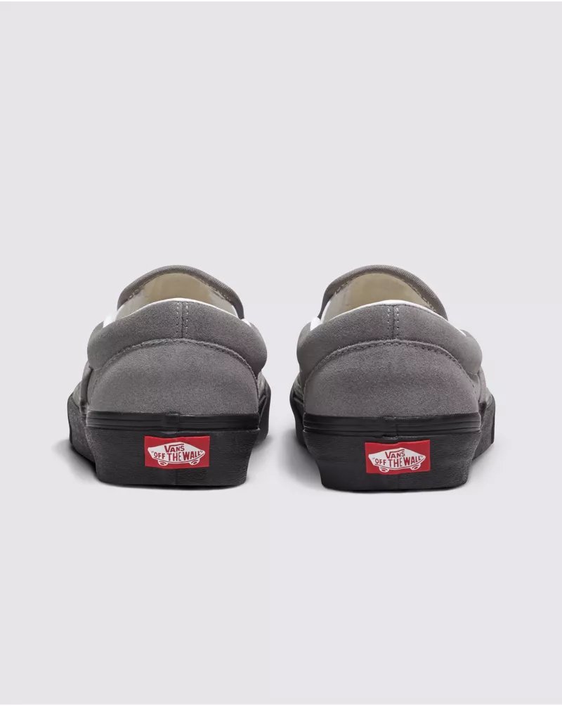 Customs Elevated Frost Gray Suede Black Sole Slip-On Shoe