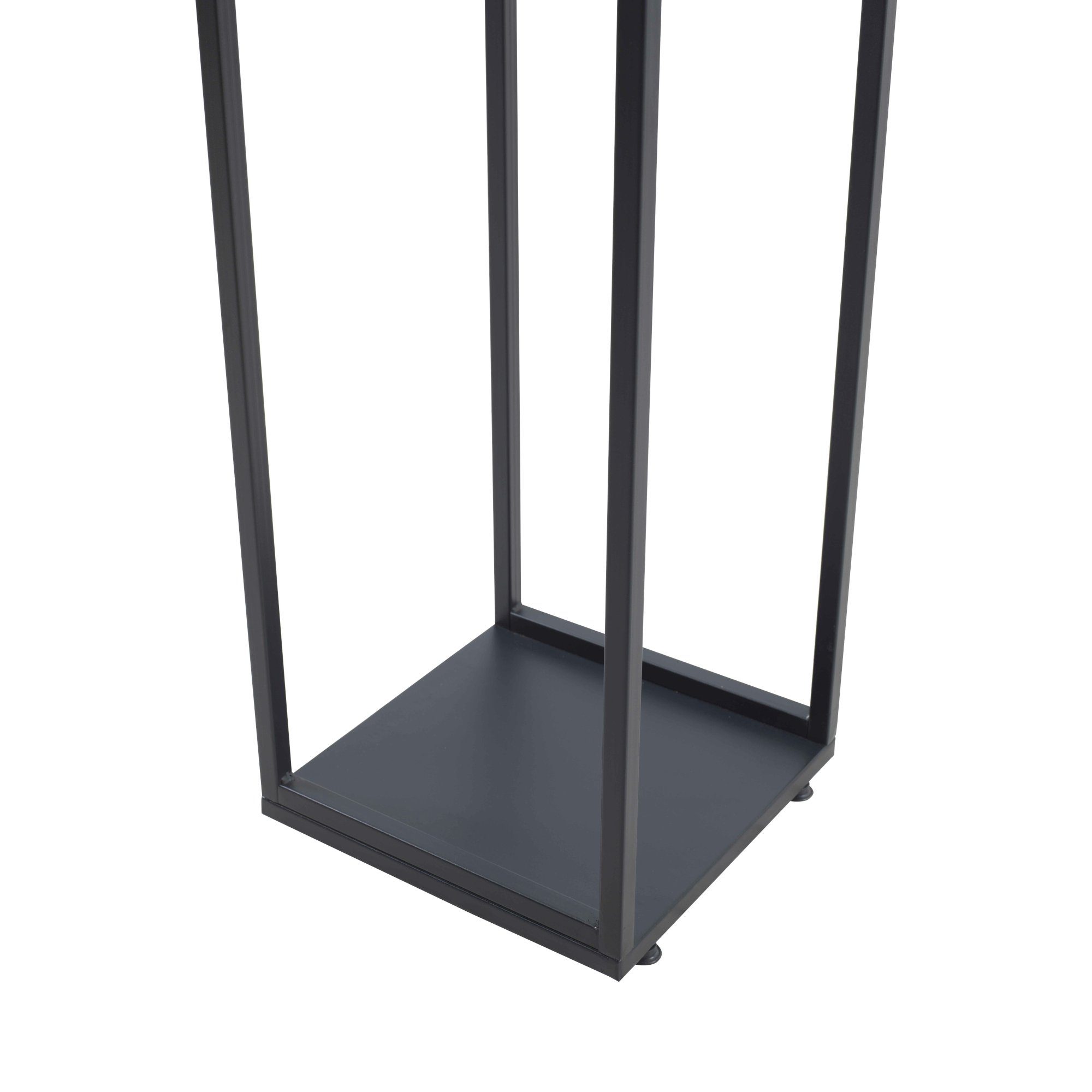 en.casa Kaminholzregal, BxTxH:35x35x120 cm, Tornved Brennholzregal 35x35x120 cm Schwarz