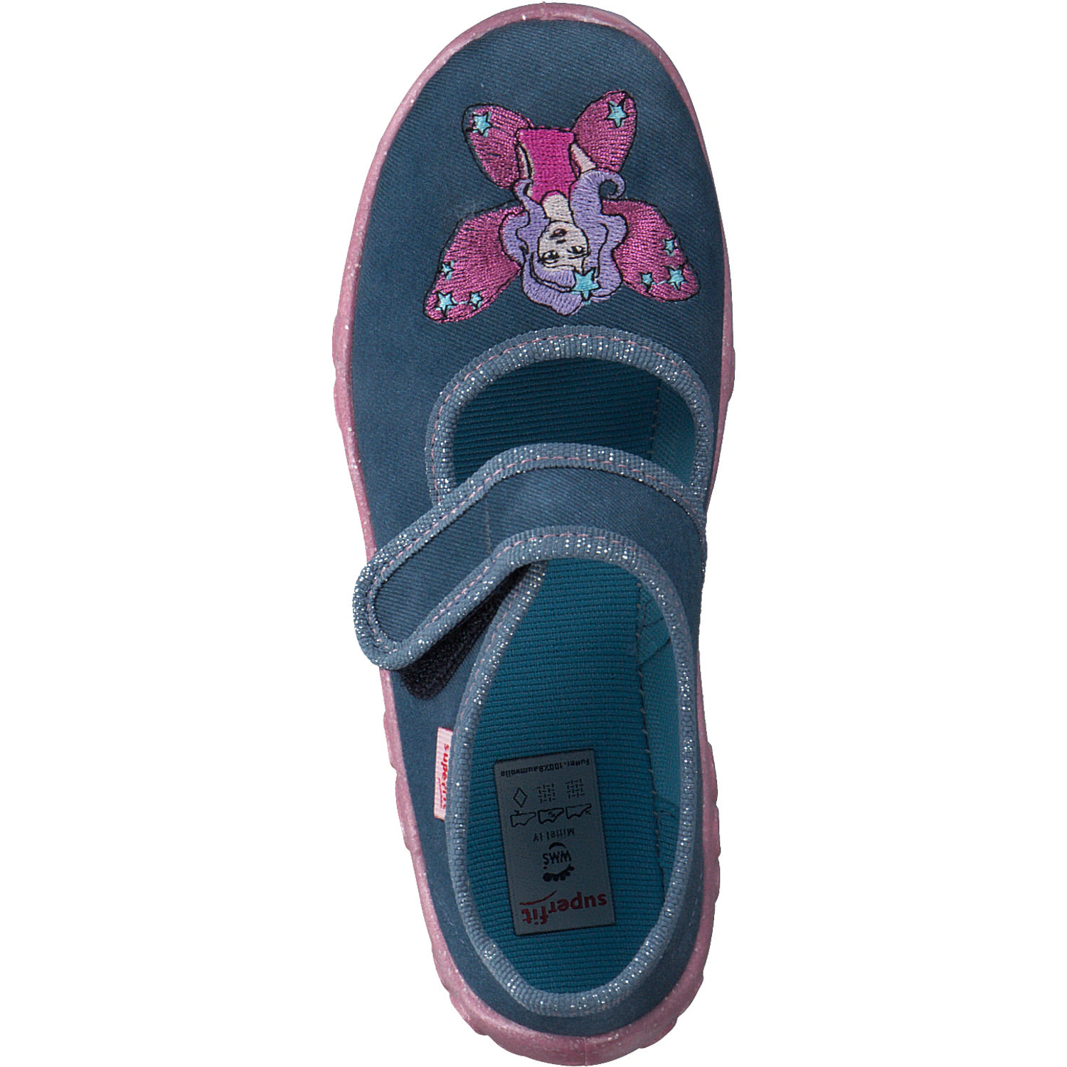 Superfit BONNY 00282, Hausschuhe, Kinder, Blau/Rosa