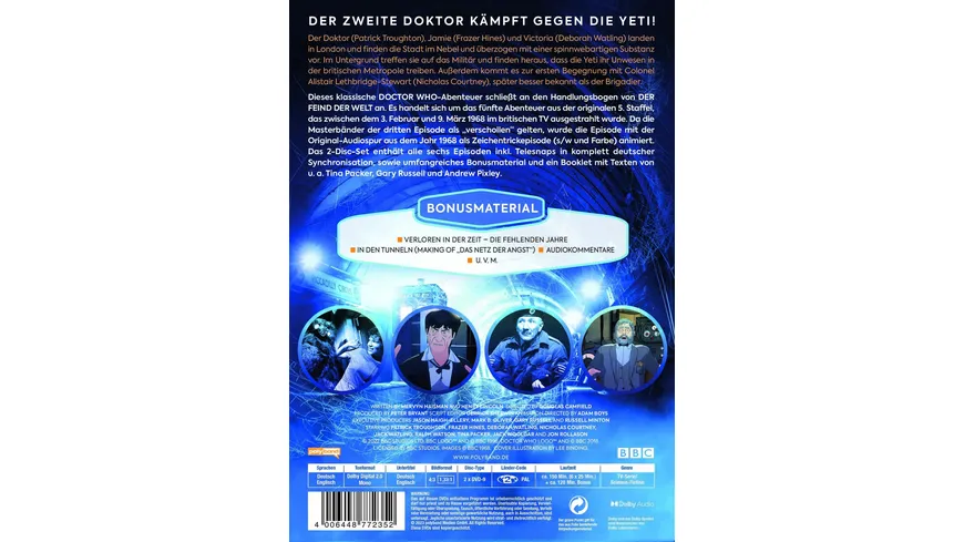 Doctor Who: Der Zweite Doktor - Das Netz der Angst - Vanilla Edition  [2 DVDs]