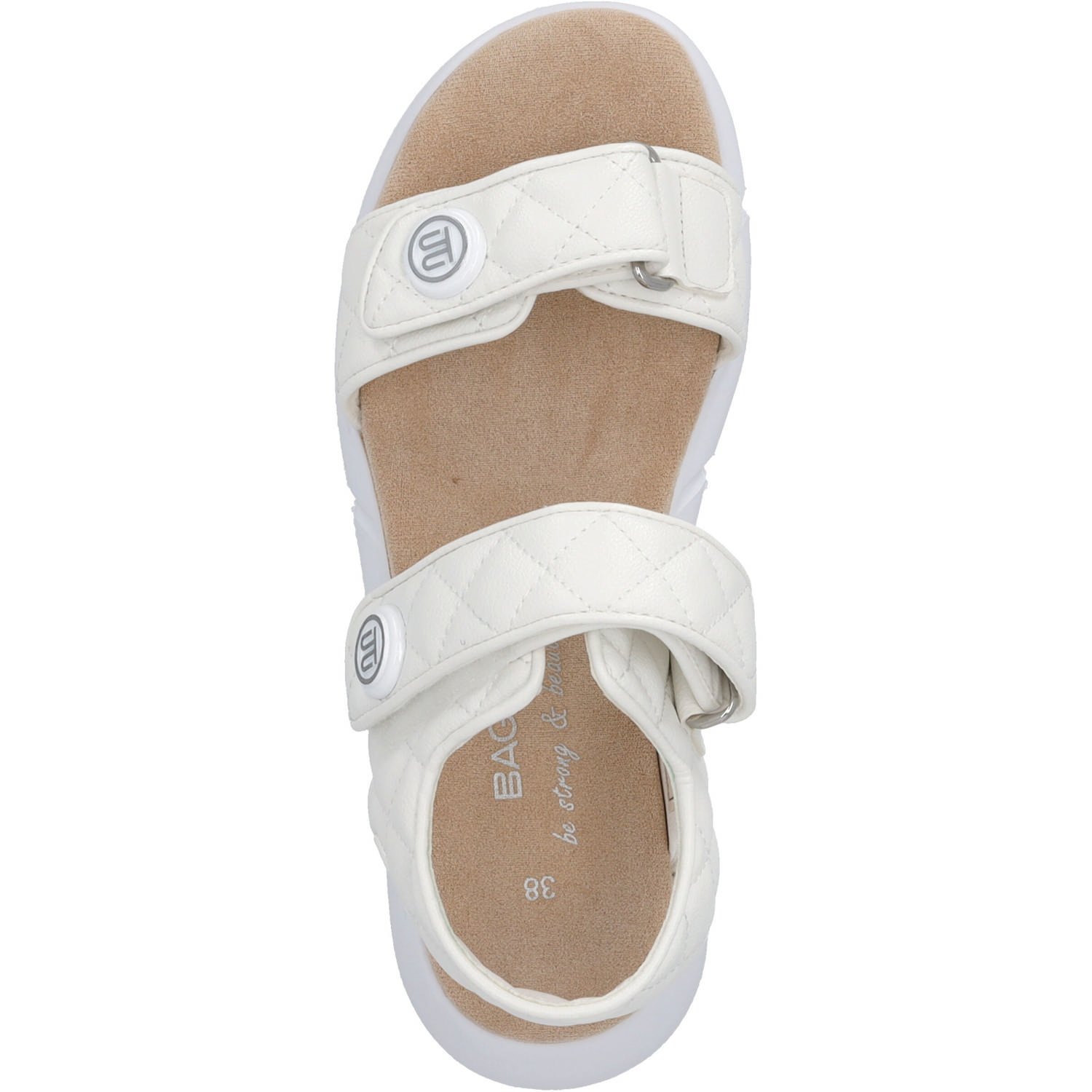 Bagatt Jersey A7886, Keilsandaletten, Damen, white