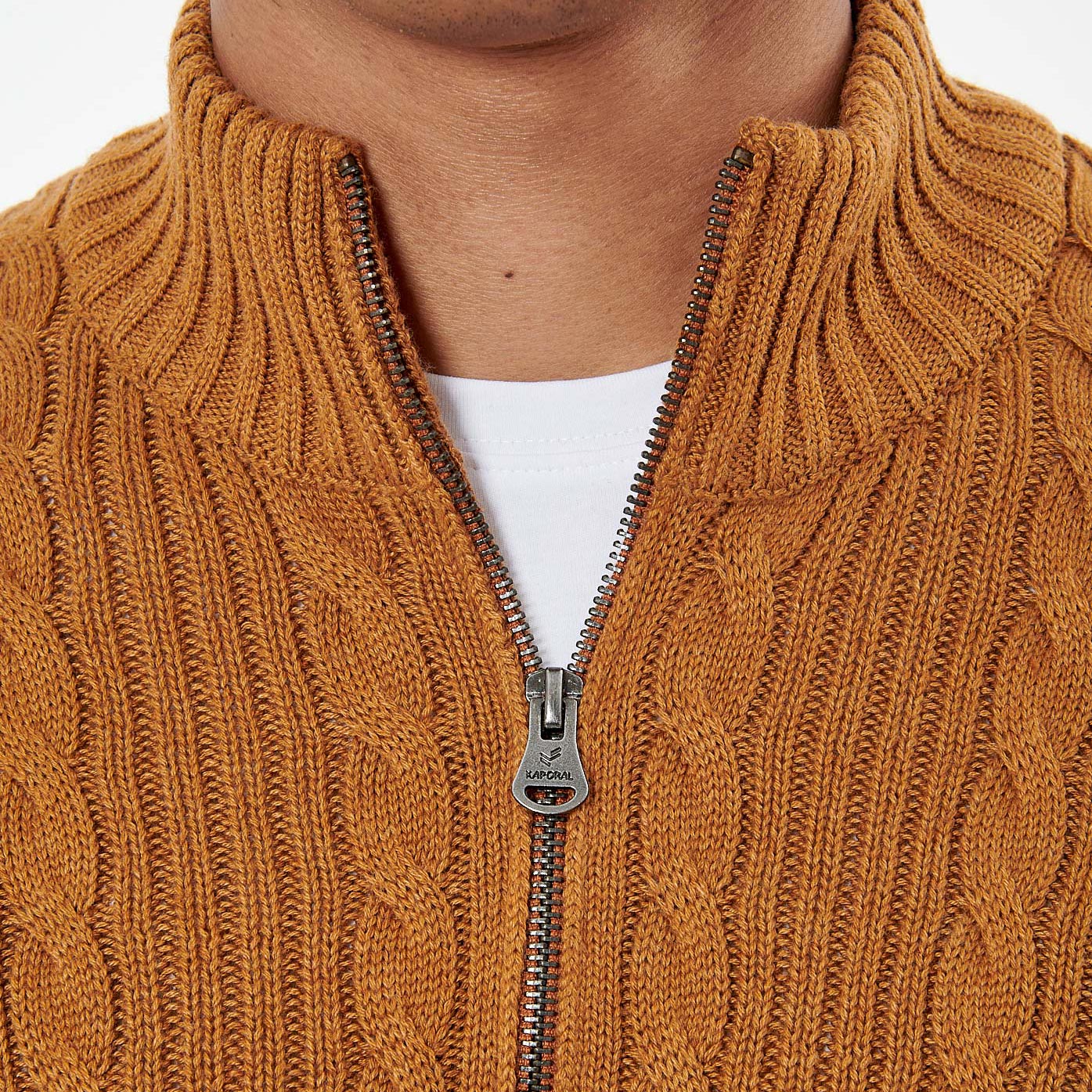 VOREX  Pull marron homme