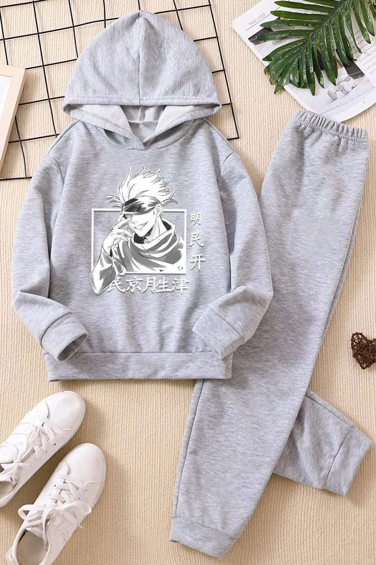 uyguntarz  Jujutsu Kaisen-Trainingsanzug-Set für Kinder