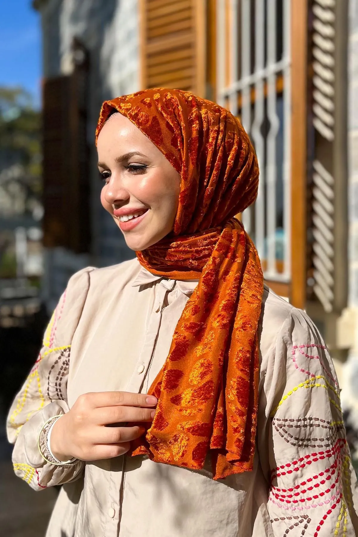 Armine  Trend Strickschal 4 - Ats4or-11 - Orange