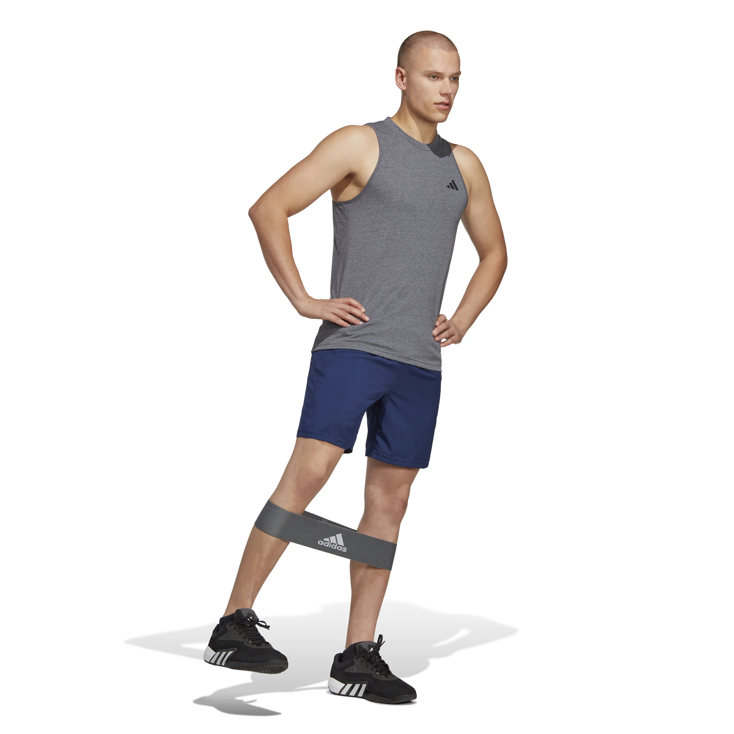 Essentials Shorts Herren - Dunkelblau, Weiß