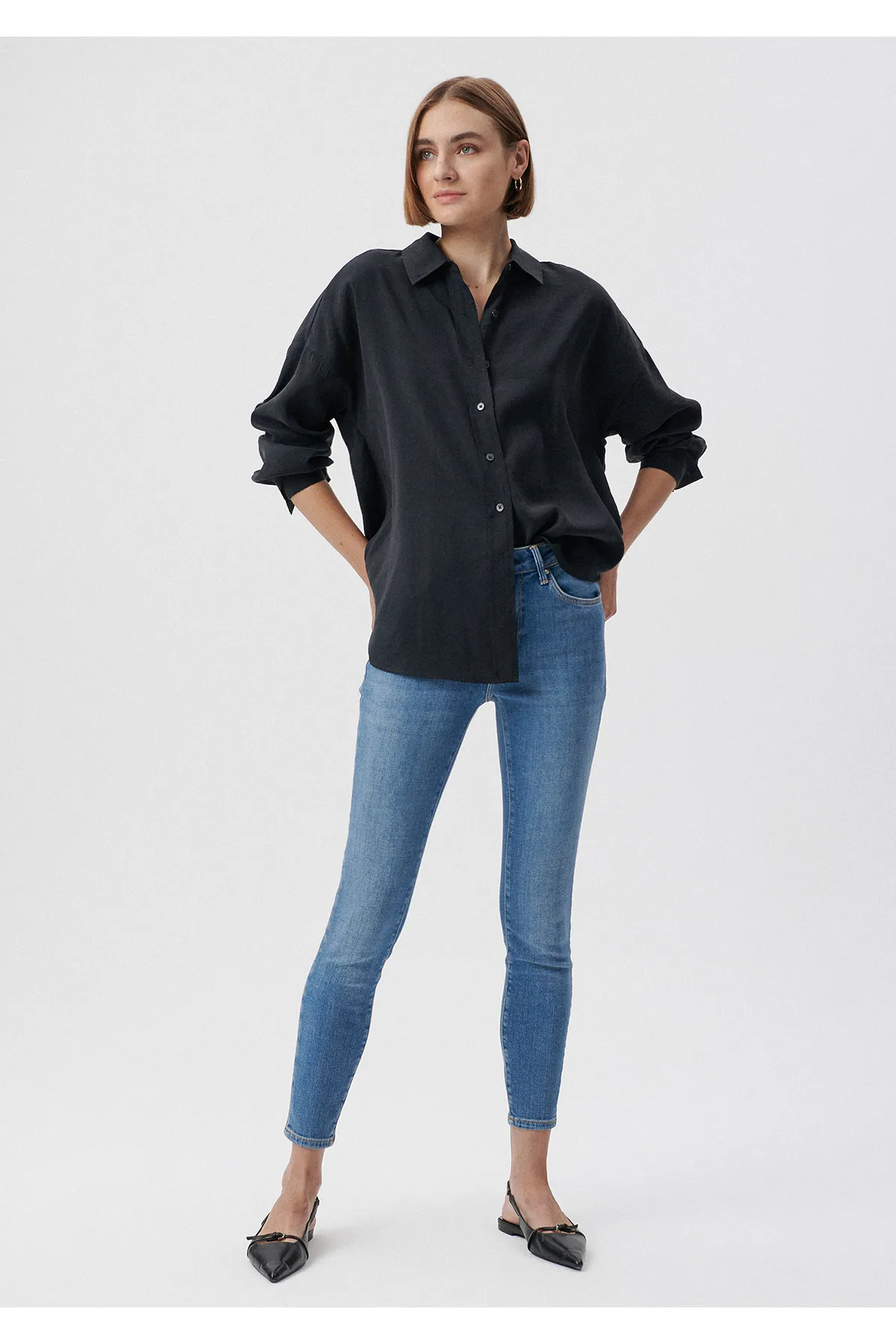 Mavi  Tess M Girly Indigoblaue Jeanshose 100328-80978
